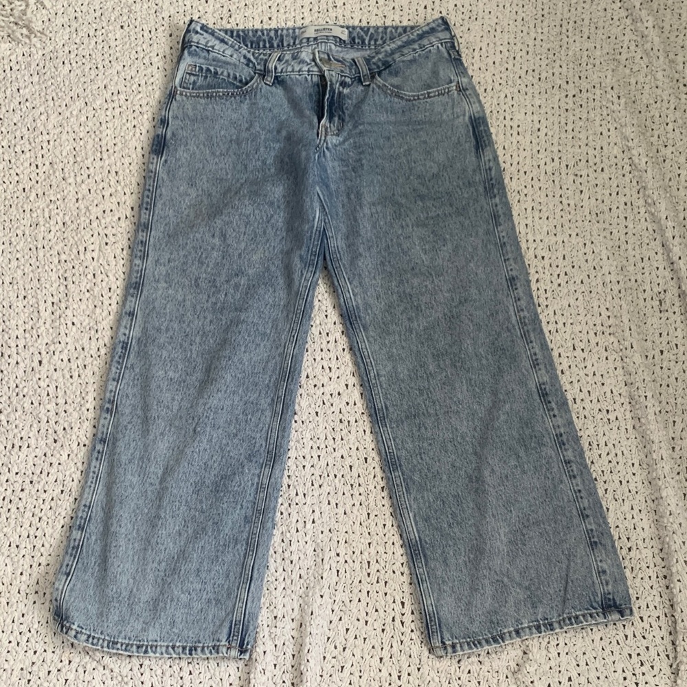 Hollister Light Blue Wide Leg Jeans